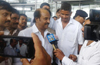 Fans thrilled to catch a glimpse of Super Star Rajnikanth at M�lore airport